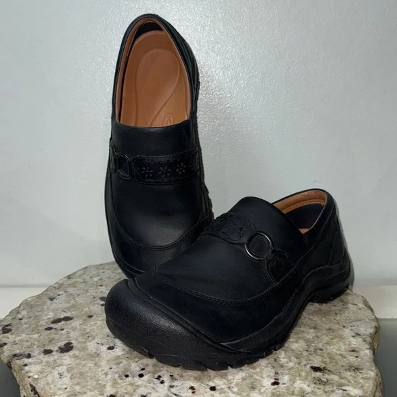 KEEN Kaci II Slip-On Shoe Women's Black Oiled Nubuck Leather Sz 8 - Picture 16 of 16